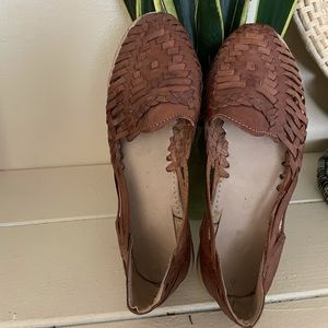 Brown leather Huaraches
